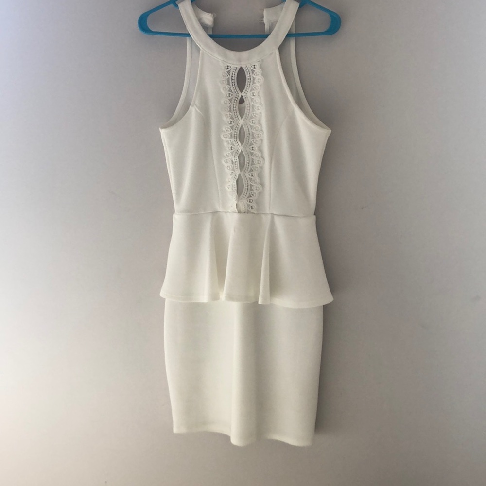 White cocktail dress